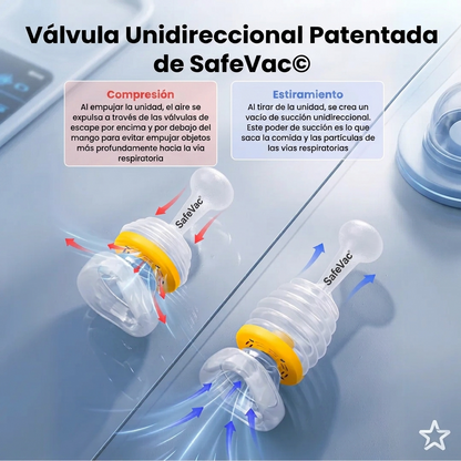 Safevac®  Dispositivo de Emergencia para Asfixia Familiar