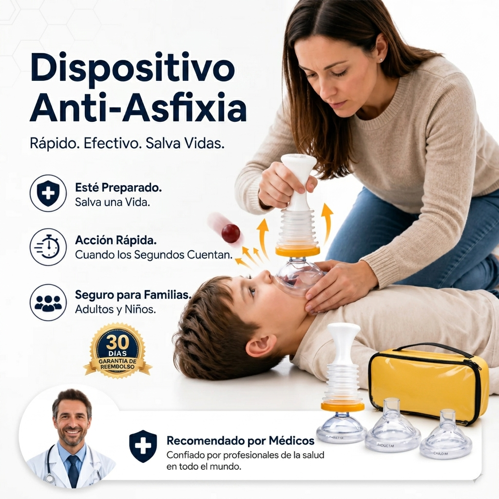 Safevac®  Dispositivo de Emergencia para Asfixia Familiar