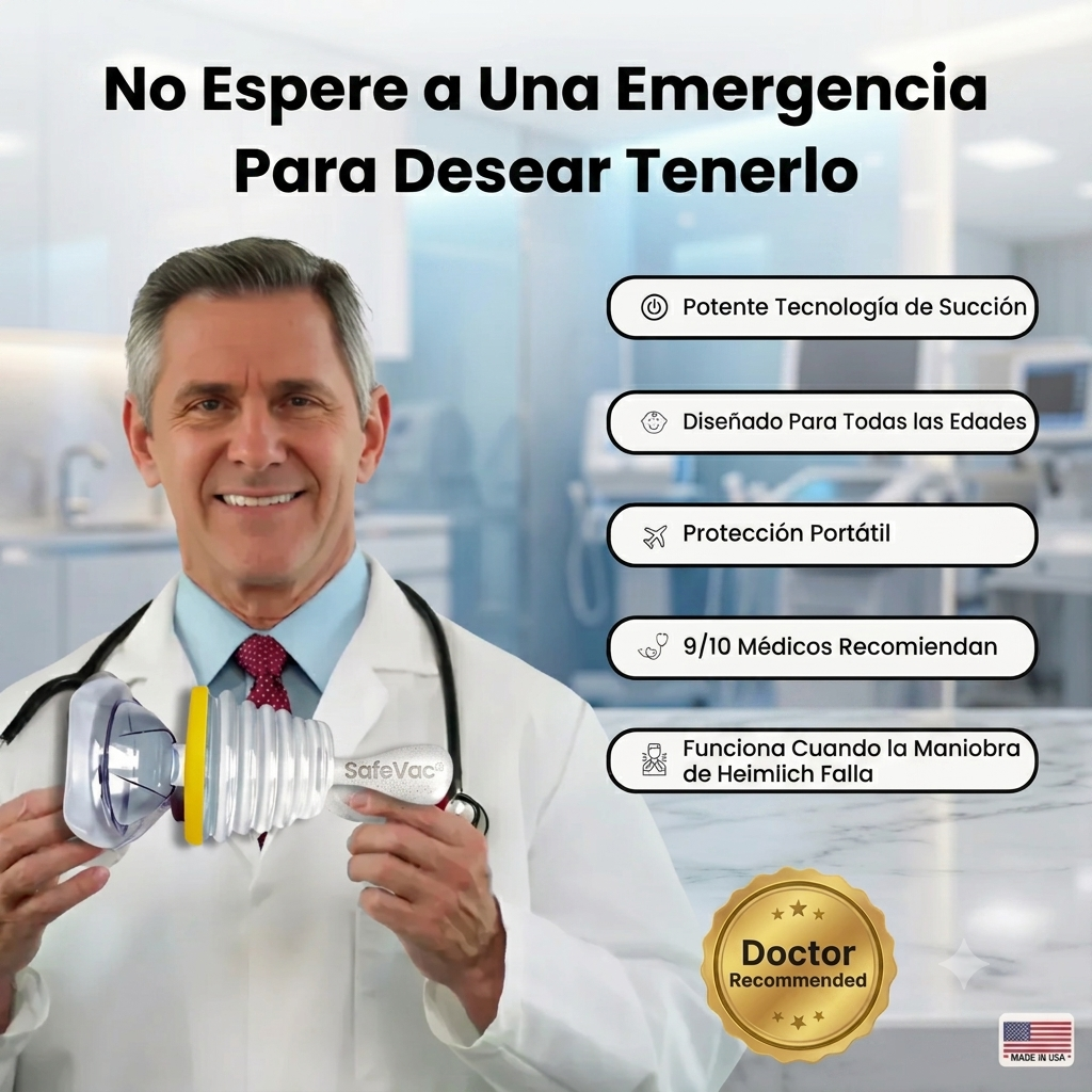 Safevac®  Dispositivo de Emergencia para Asfixia Familiar