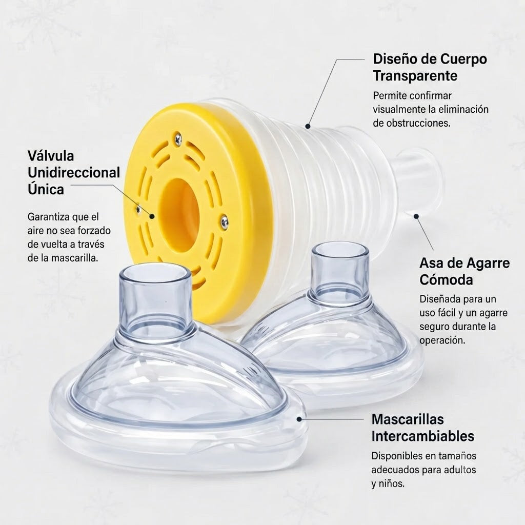 Safevac®  Dispositivo de Emergencia para Asfixia Familiar