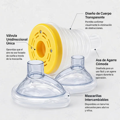 Safevac®  Dispositivo de Emergencia para Asfixia Familiar